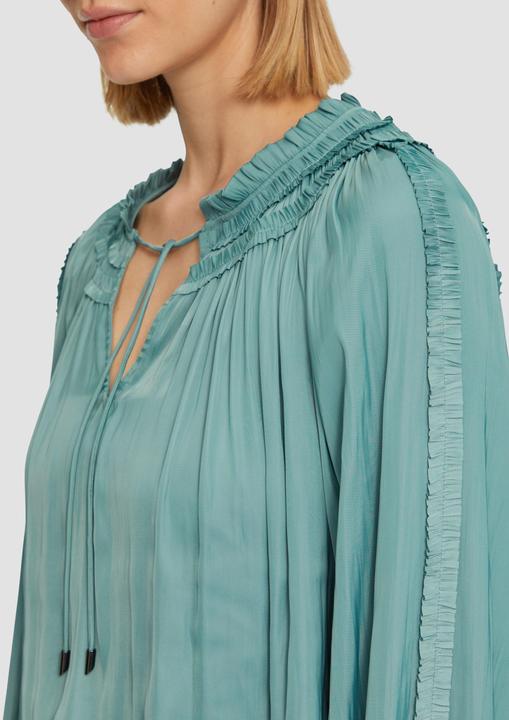 Produktbild s.Oliver Bluse Tunika-Bluse mit Rüschen-Details (46)
