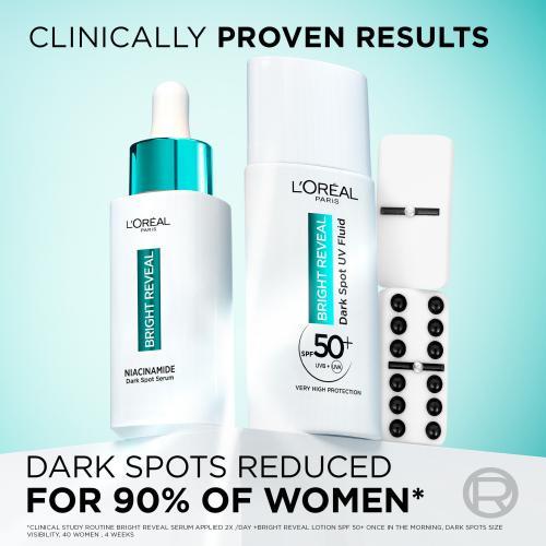 Actual product image L'Oréal Paris Bright Reveal Dark Spot UV Fluid (Suntan cream, SPF 50)