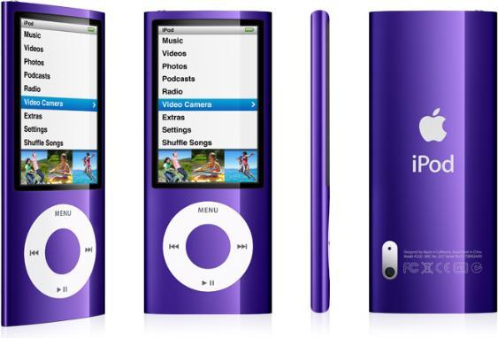 Produktbild Apple iPod nano, Generation 5, 8GB, Violett, Videokamera