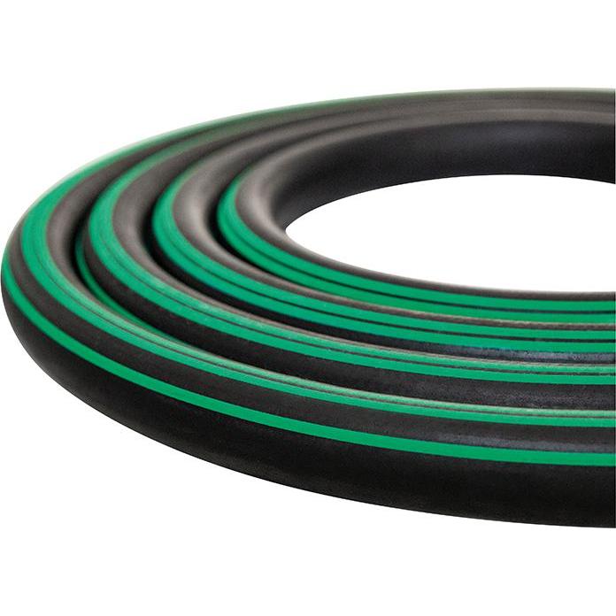 Semperit, Gartenschlauch, Vielzweckpremiumschlauch Supreme, 19x4,5mm schwarz 3 grüne Streifen 20bar, 50m S (50 m, 4.50 m...