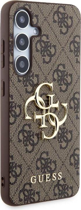 Actual product image Guess PU 4G Metal Logo Case- brown (Samsung Galaxy S24)