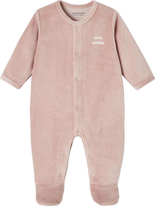 Image du produit Vertbaudet 3er-Pack Baby Samt-Strampler BASIC (68)