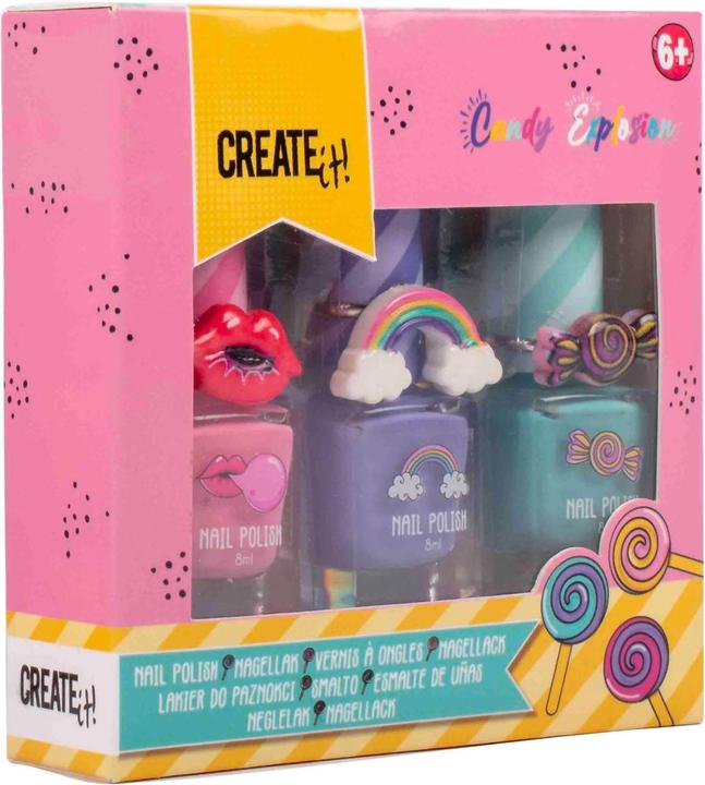 Actual product image Create It! Candy nail polish, 3 pieces.