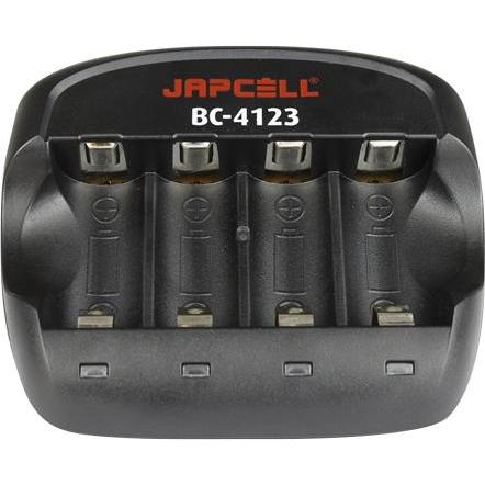 Japcell BC-4123 Batterieladegerät für 3,7V CR123A Li-Ionen Batterien, Akku Ladegerät