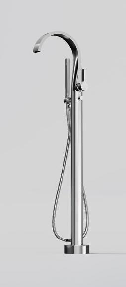 Actual product image Steinberg series 280 bath faucet, freestanding, height: 1036mm, projection 221mm, 2801162