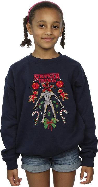 Produktbild Netflix Stranger Things Christmas Demogorgon Sweatshirt Mädchen (140, 146)