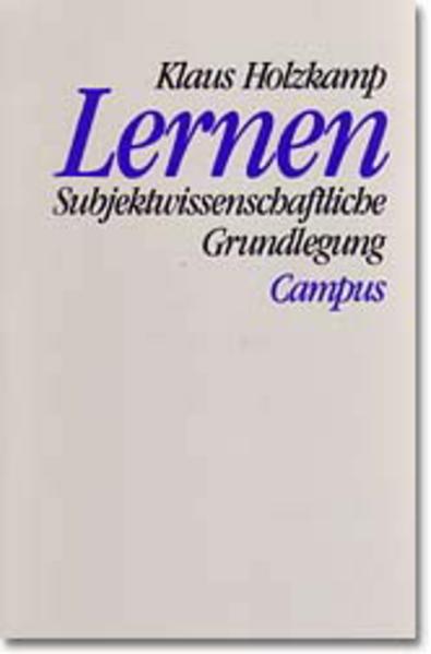 Produktbild Lernen (Deutsch, Klaus Holzkamp, 1995)