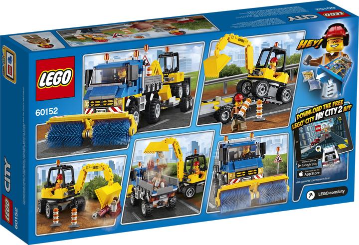 Immagine prodotto LEGO Pulitori stradali ed escavatori (60152, LEGO City)