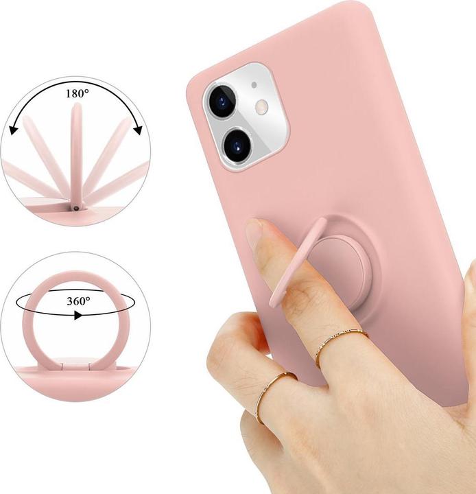 Actual product image Cadorabo TPU Liquid Ring Silicone Case Cover (Apple iPhone 11)
