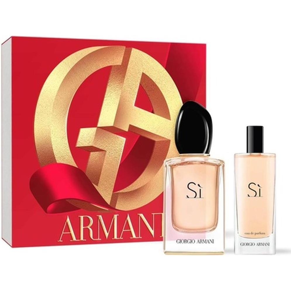 Giorgio Armani Si Eau de Parfum Gift Set 2023 50ml EDP and 15ml Travel Spray (Parfum Set) (63361)