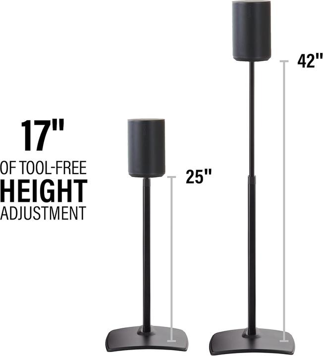 Actual product image Sanus WSSE1A2-B2 (1 pair, Stand, Height-adjustable)