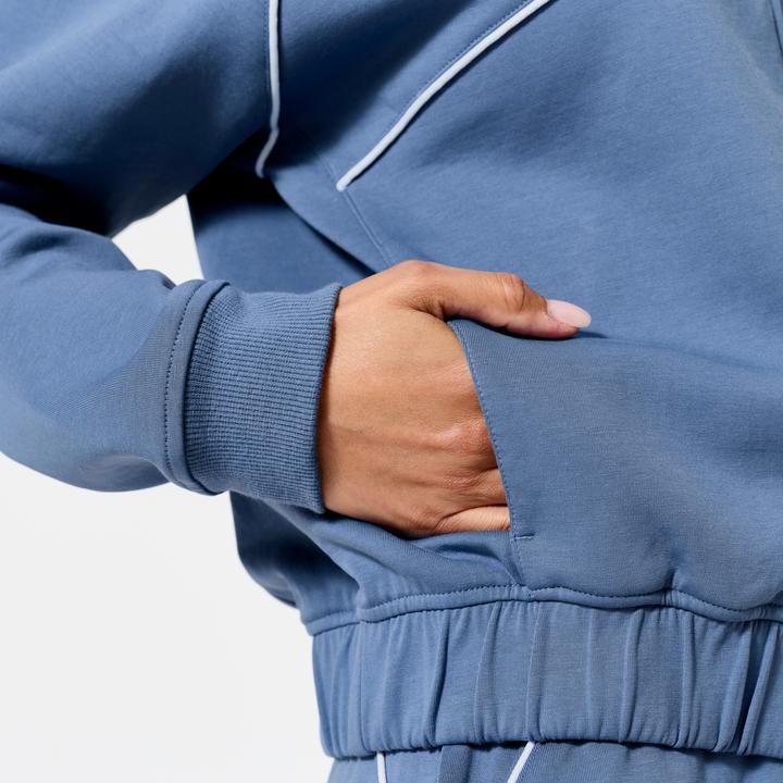 Immagine prodotto Domyos Bomberjacke mit Reissverschluss Damen blau mit weiss (S)