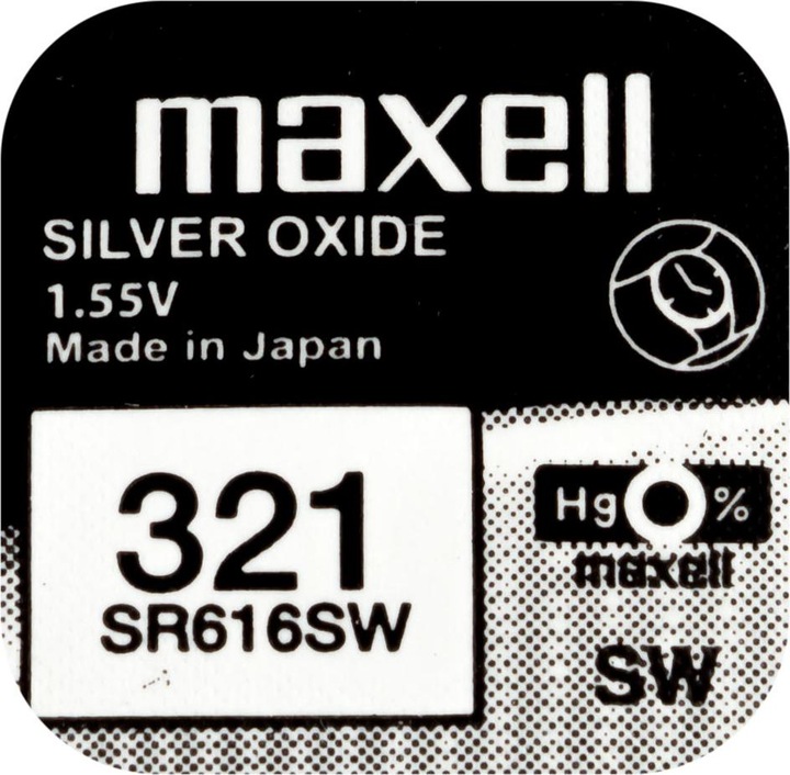 Maxell Button cell SR616SW (10 pcs., SR616, 16 mAh)