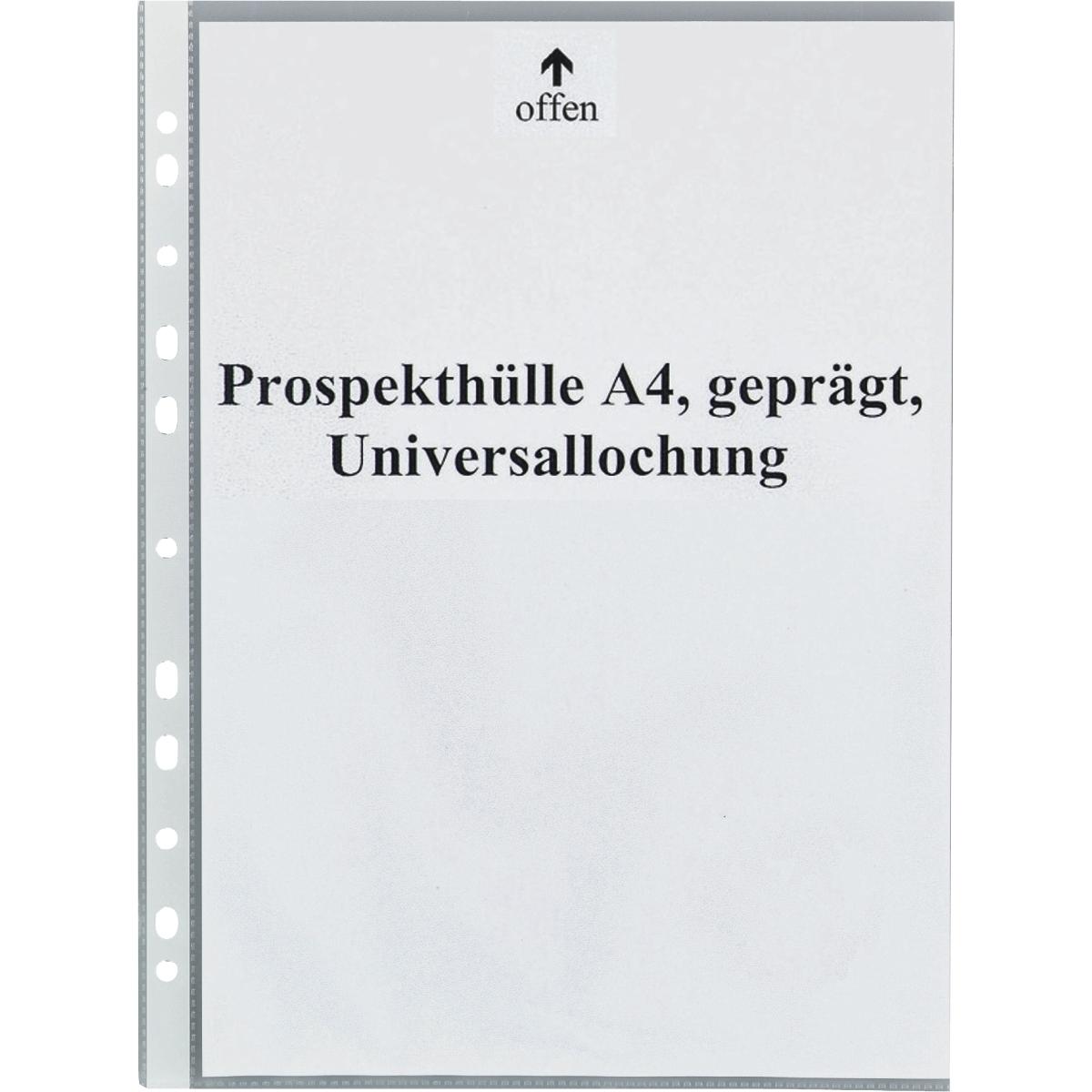 Soennecken, Mappe, Prospekthülle 1502 DIN A4 PP transparent 100 St./Pack. (A4, 1 x)