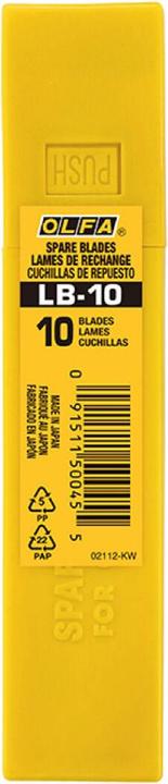 Immagine prodotto Areco Olfa LB-10 lama da taglio da 18 mm in confezione da 10 pz. (Lama di ricambio)