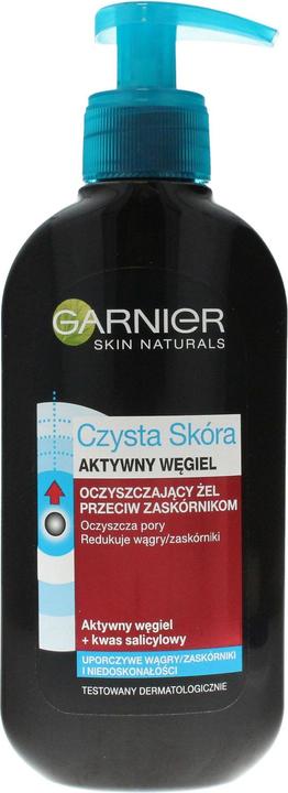 Garnier Skin Naturals Pure Score Intensive Activated Carbon Cleansing Gel For Face From Pump 150Ml (Gel, 150 ml)