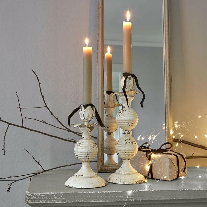 Immagine prodotto Loberon Kerzenhalter 2er Set Soliras antikgrau