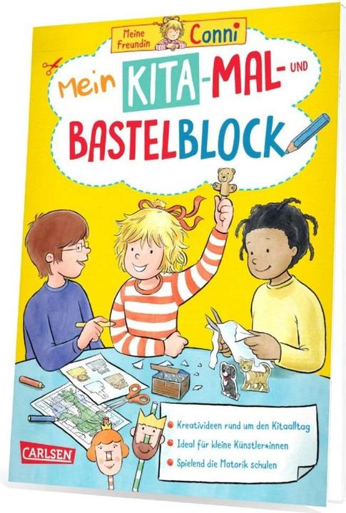 Conni Yellow Series (Activity Book): My Kita Colouring and Crafting Block