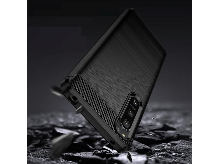 Produktbild Screenguard Carbon Brushed Soft TPU Case (Sony Xperia 5 IV)
