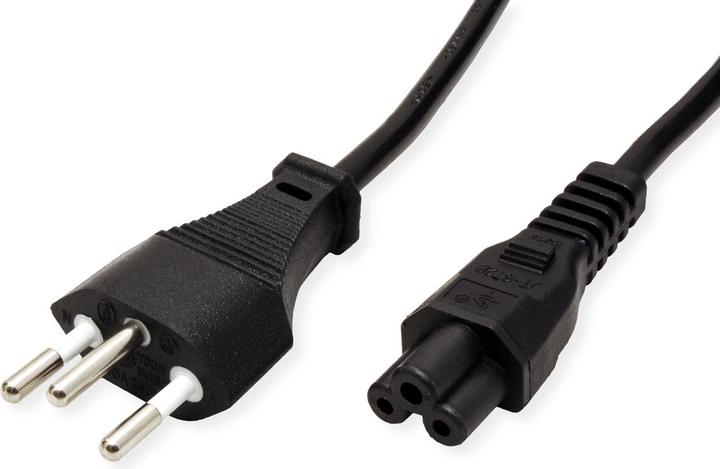 Produktbild Roline Notebook Netzkabel Schweiz T12 auf C5 (1.80 m)