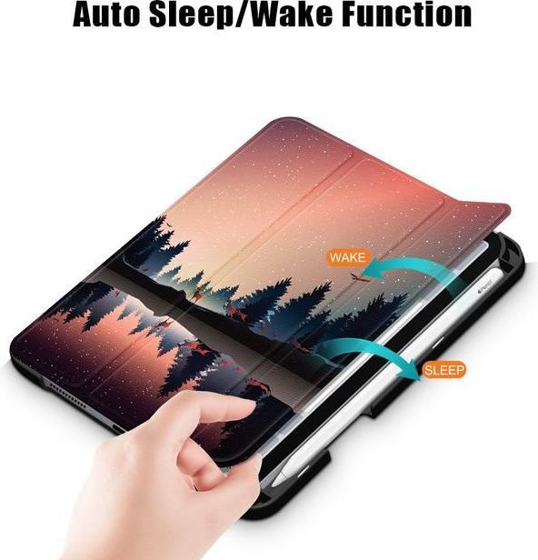 Produktbild MU Style Dreifach faltbare Hülle mit Muster (iPad mini 6)