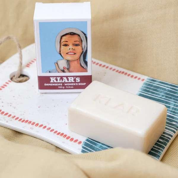 Actual product image Klar Soaps Solid Soaps Ladies Soap 100 g (Hard soap)