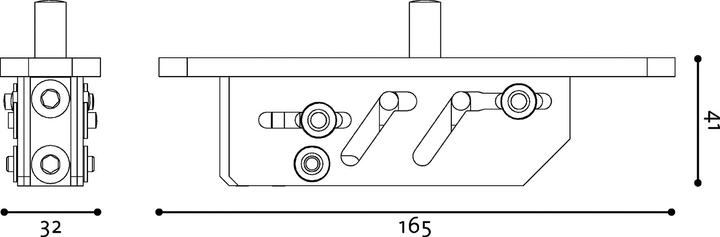 Produktbild FritsJurgens Zapfenband TP CG 91 mit Kabeldurchführung