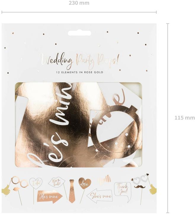 Actual product image Partydeco Photo Booth Wedding Set (12 pcs.)
