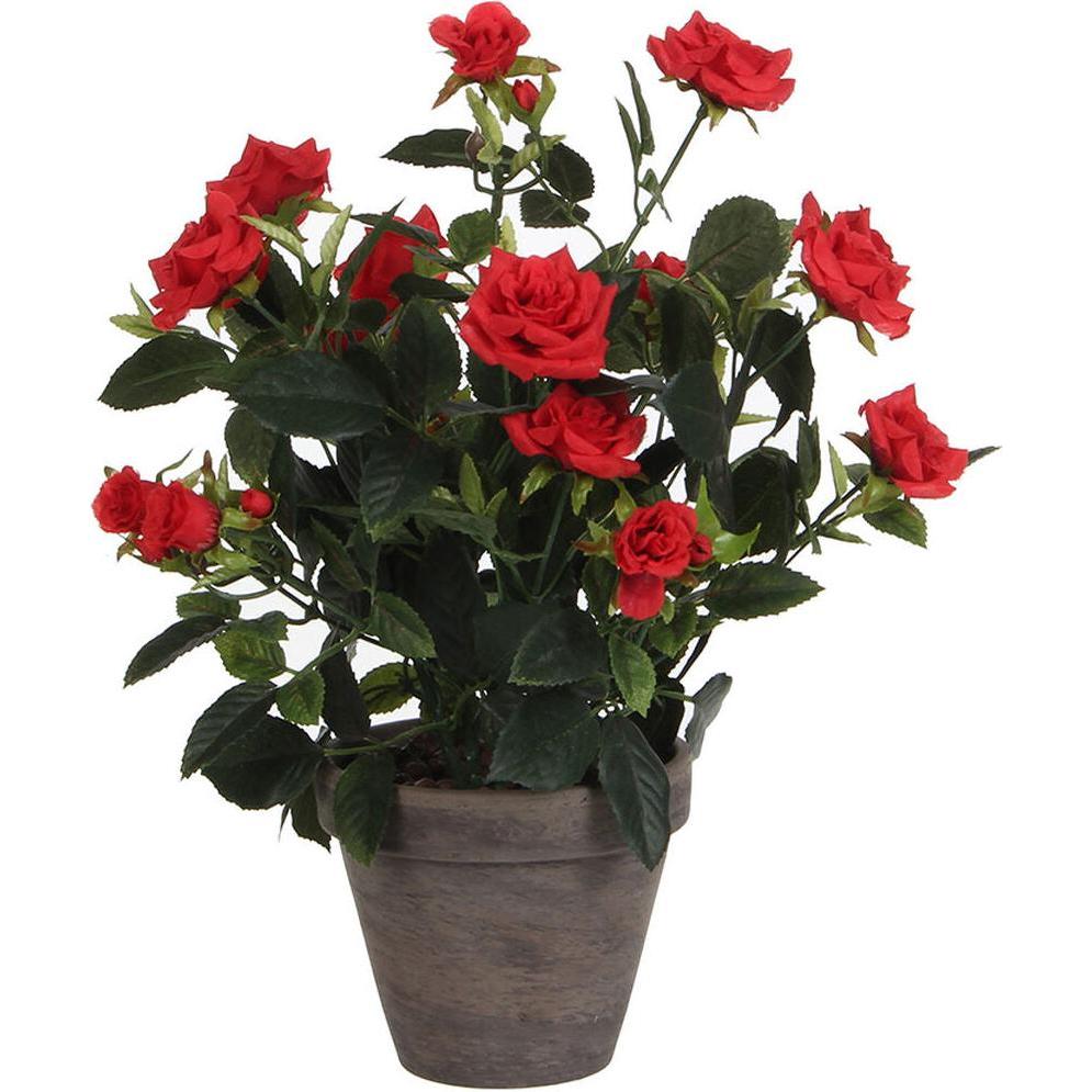 Mica Kunstblume Rose Ø 25 H 33 cm rot (33 cm) (31625215)