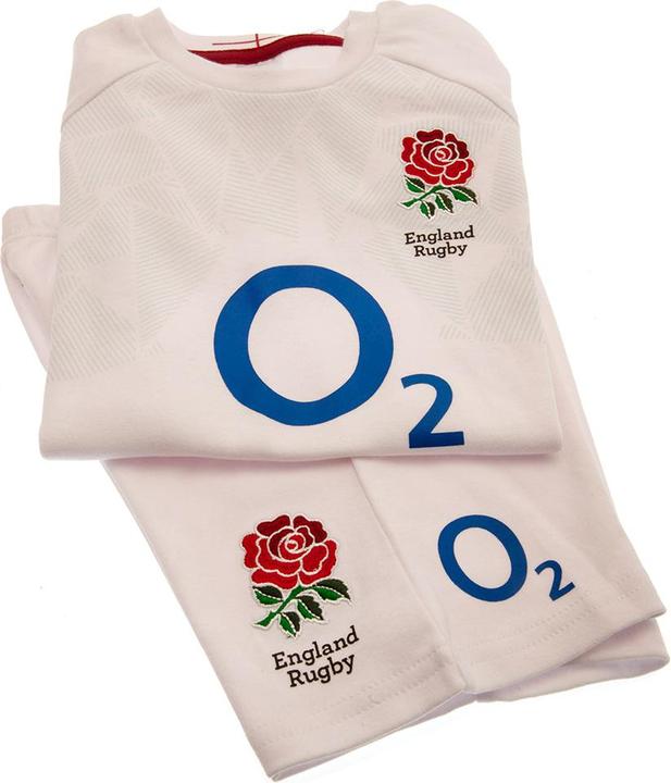 Produktbild England Rugby Baby Home Kit TShirt & Shorts Set (68)