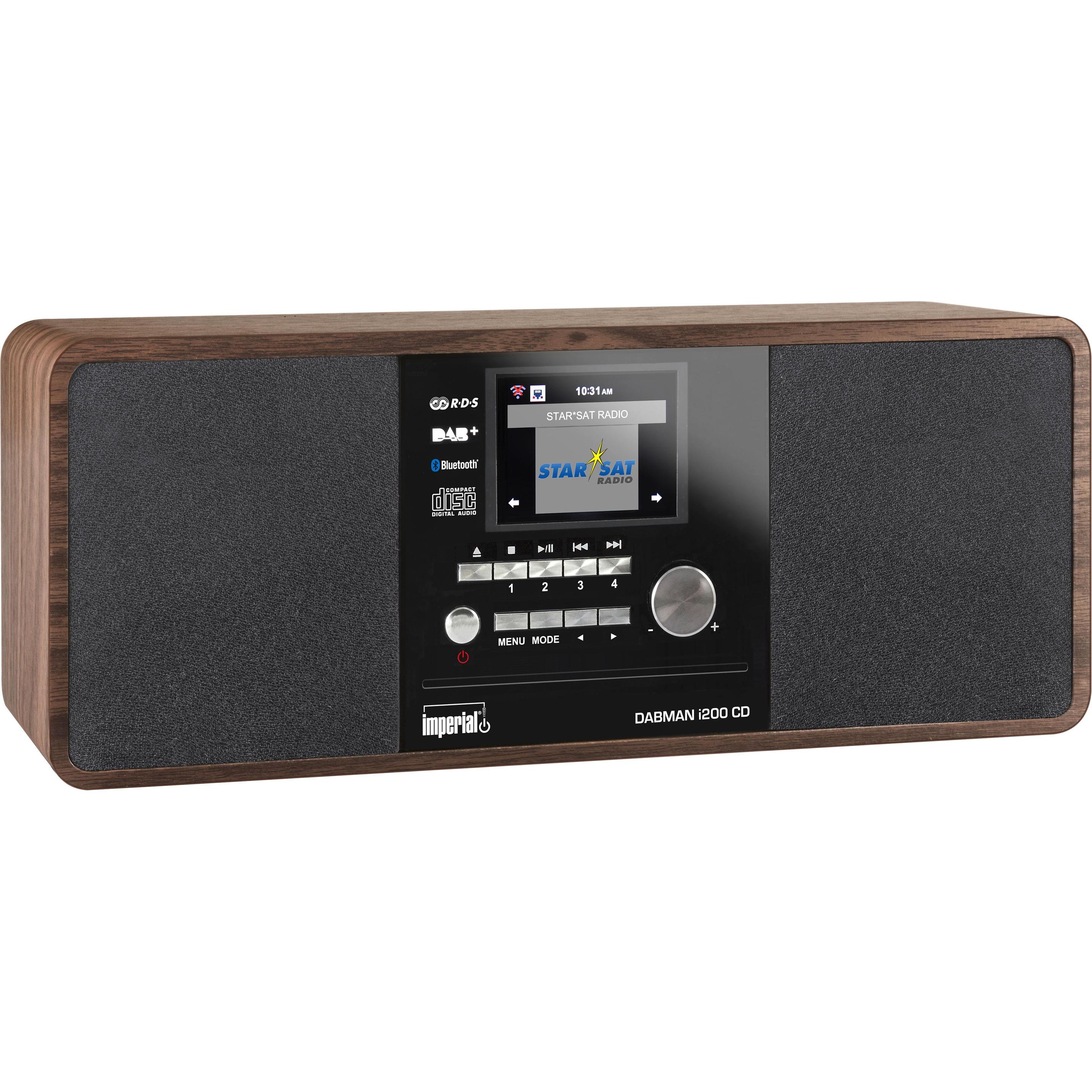 Imperial Dabman i200 CD (Internetradio, DAB+, UKW, FM, Bluetooth, WLAN), Radio, Braun