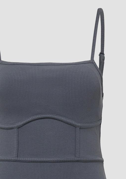 Produktbild S.Oliver Kleid Elastisches Spaghettiträger-Kleid mit Nahtdetails | QS x Vanessa Mai (L)