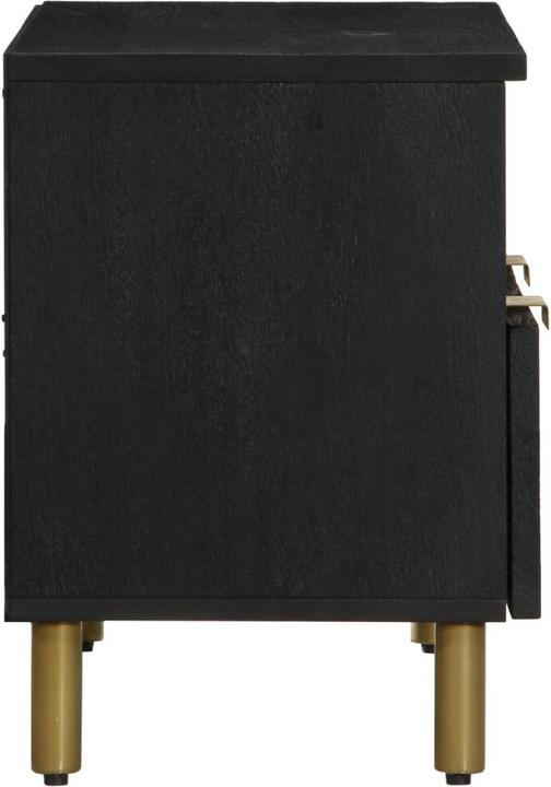 Image du produit vidaXL Armoire TV Lowboard Meuble TV Noir Matériaux dérivés du bois (70 x 33 x 46 cm)