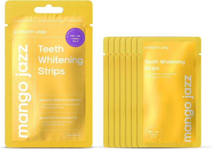 Immagine prodotto SmilePen Pop Strisce Sbiancanti Mango Jazz (Strisce)