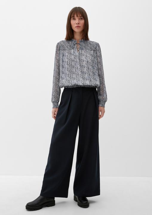 Produktbild s.Oliver Bluse Bluse mit Rüschenkragen (48)