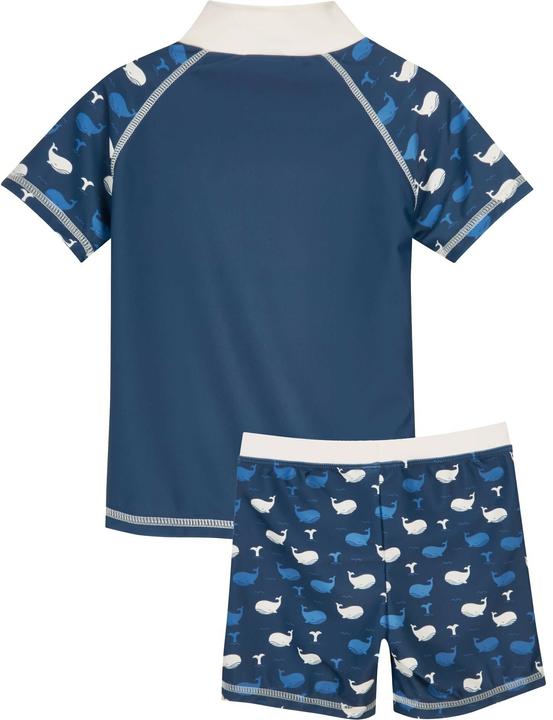 Image du produit Playshoes Ensemble de bain UV manches courtes baleine marine Gr. 98/104 (98, 104)