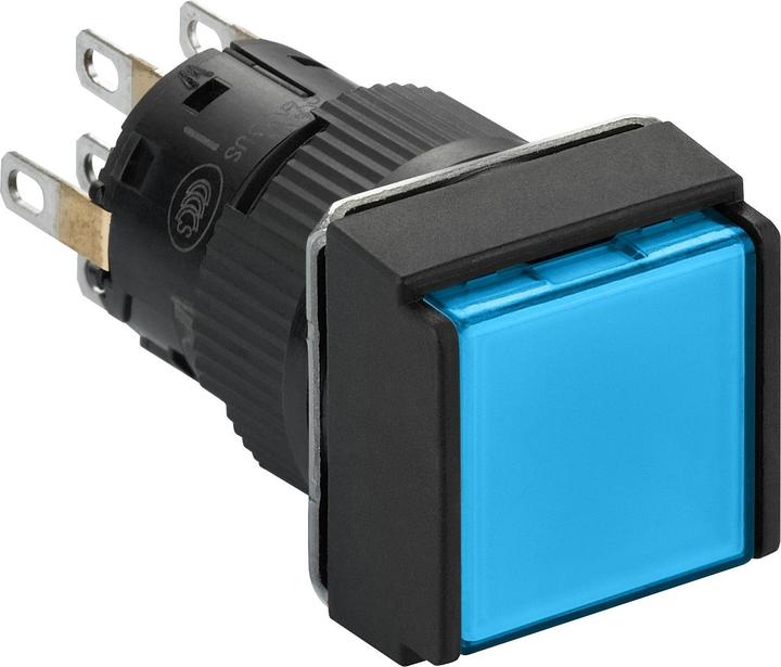Actual product image Schneider Electric Illuminated pushbutton latching blue 2S/2Ö