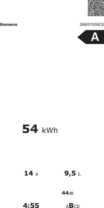 Actual product image Siemens SIEM built-in dishwasher