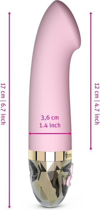 Productafbeelding Mystim Recht op Ron Vibrator roos