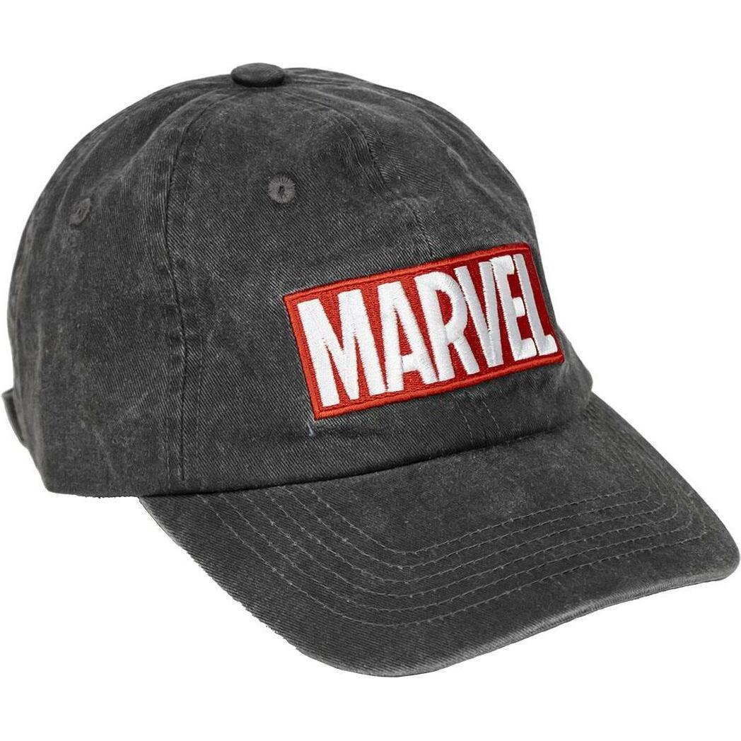 Cerda, Cap, Marvel casquette Baseball Logo Red and White Washed, Schwarz, (58)