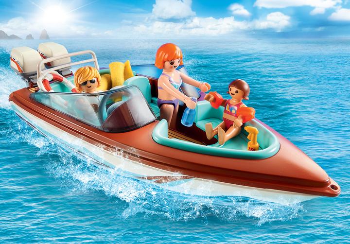 Actual product image Playmobil Family Fun Motorboat with underwater motor (9428)