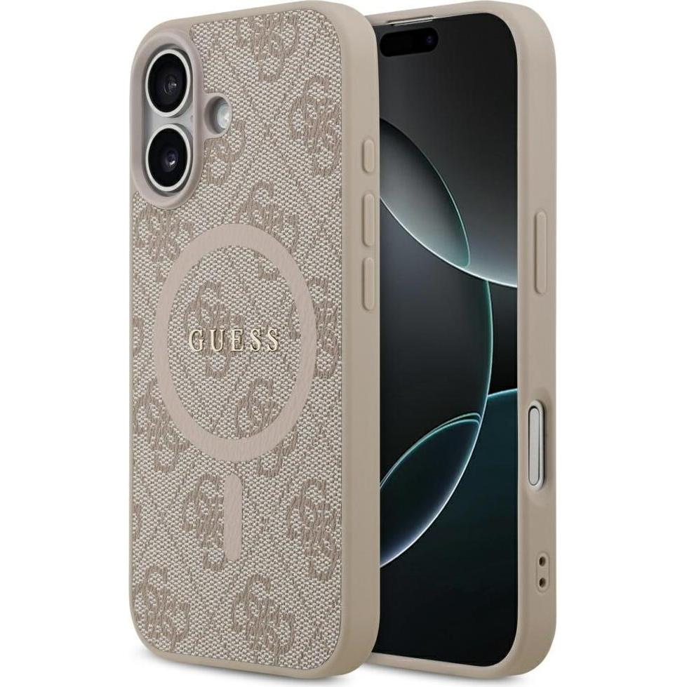 Guess - 4G Ring Classic Logo MagSafe (GUHMP17SG4GFRP) - iPhone 17 - Pink (Apple iPhone 17), Cover smartphone, Pink
