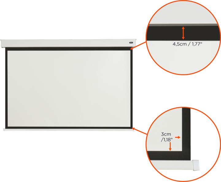Actual product image Celexon V2.0 Battery Professional Plus 160 x 120 cm Motorised Screen (4:3)