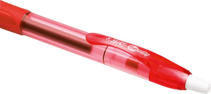 Actual product image Bic Gelocity gel pen, line colour: red (Red, Transparent, 12x)