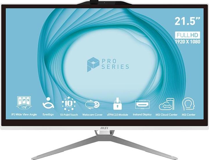 Produktbild MSI PC AIO PRO AP222T 13M-415XEU, i3-13100, 21.5" FHD, 8GB, 256GB SSD, N/A, No OS, Black (256 GB, 8 GB)