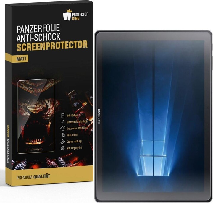 Actual product image Protectorking 1x Panzerfolie Anti-Shock matt entspiegelt (1 Piece, Galaxy Tab Pro S)