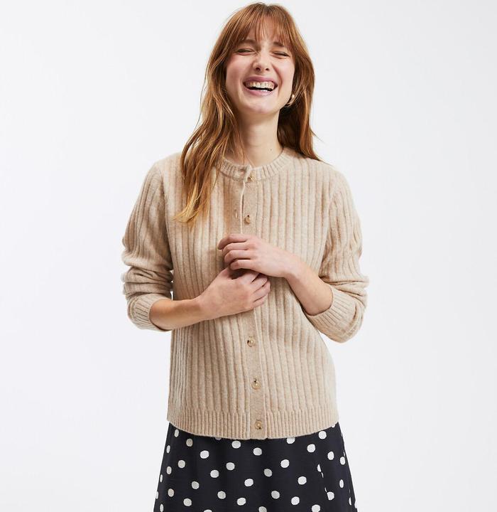 Produktbild La Redoute Collections Cardigan aus Rippstrick (S)