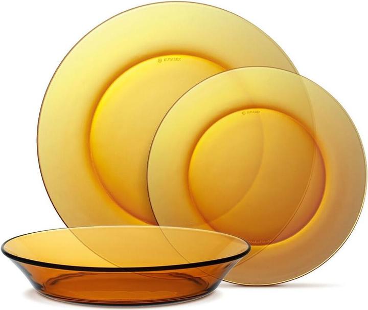 Duralex Bernsteingeschirr (12 Stk.)