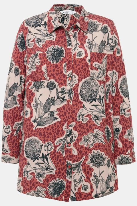 Immagine prodotto Studio Untold Camicia dal taglio squadrato con stampa floreale, collo da camicia e maniche lunghe (46, 48)