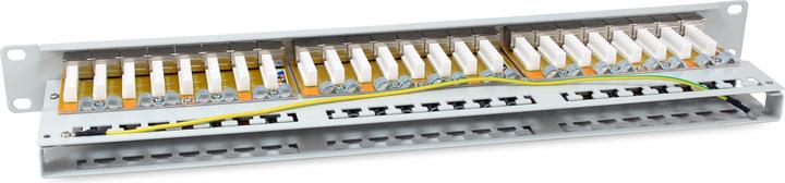 Produktbild equip Patchpanel 48x RJ45 Cat6A 19" FTP 1HE Premium hellgrau